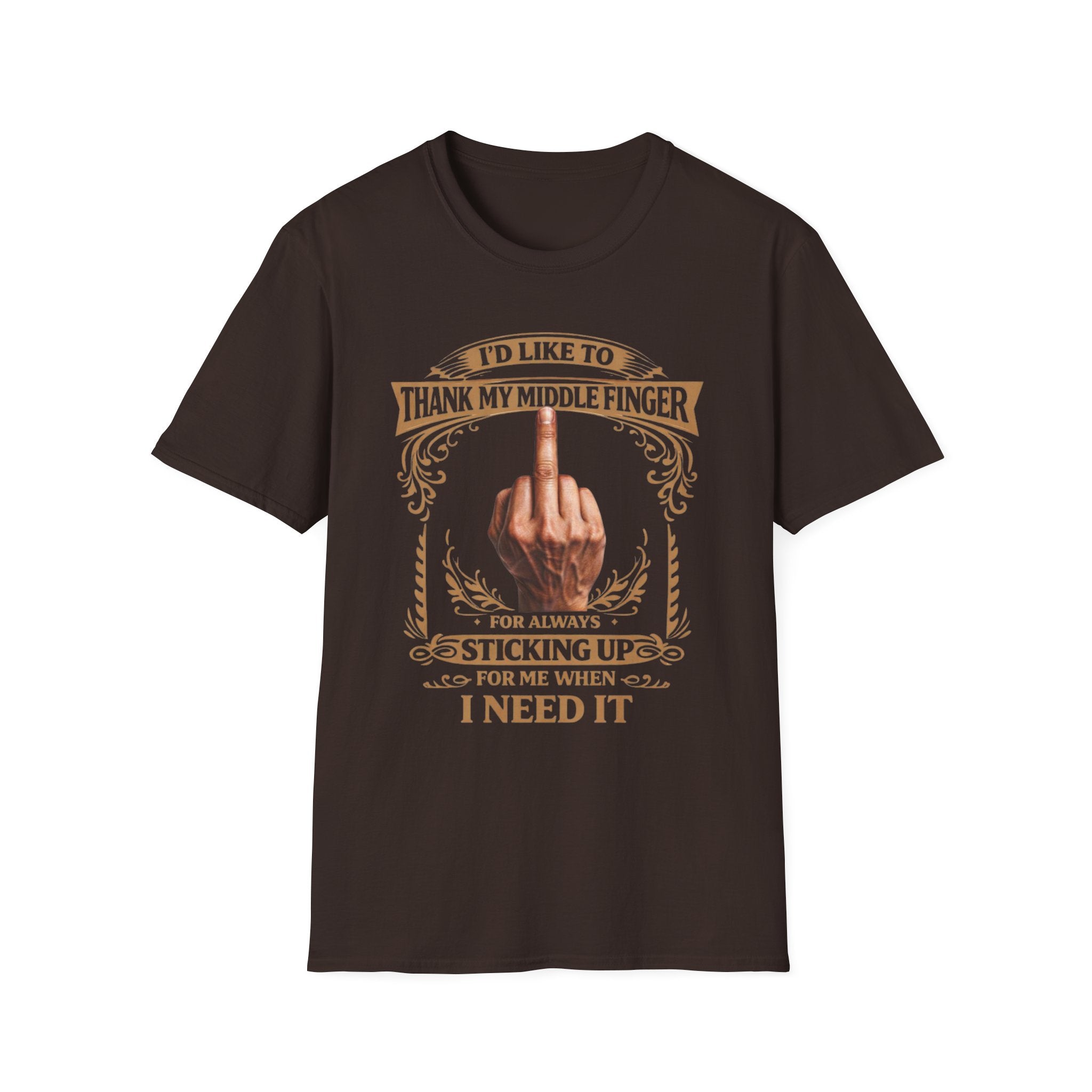 Political Protest Tee - Graphic I'd Like to Thank My Finger T-Shirt