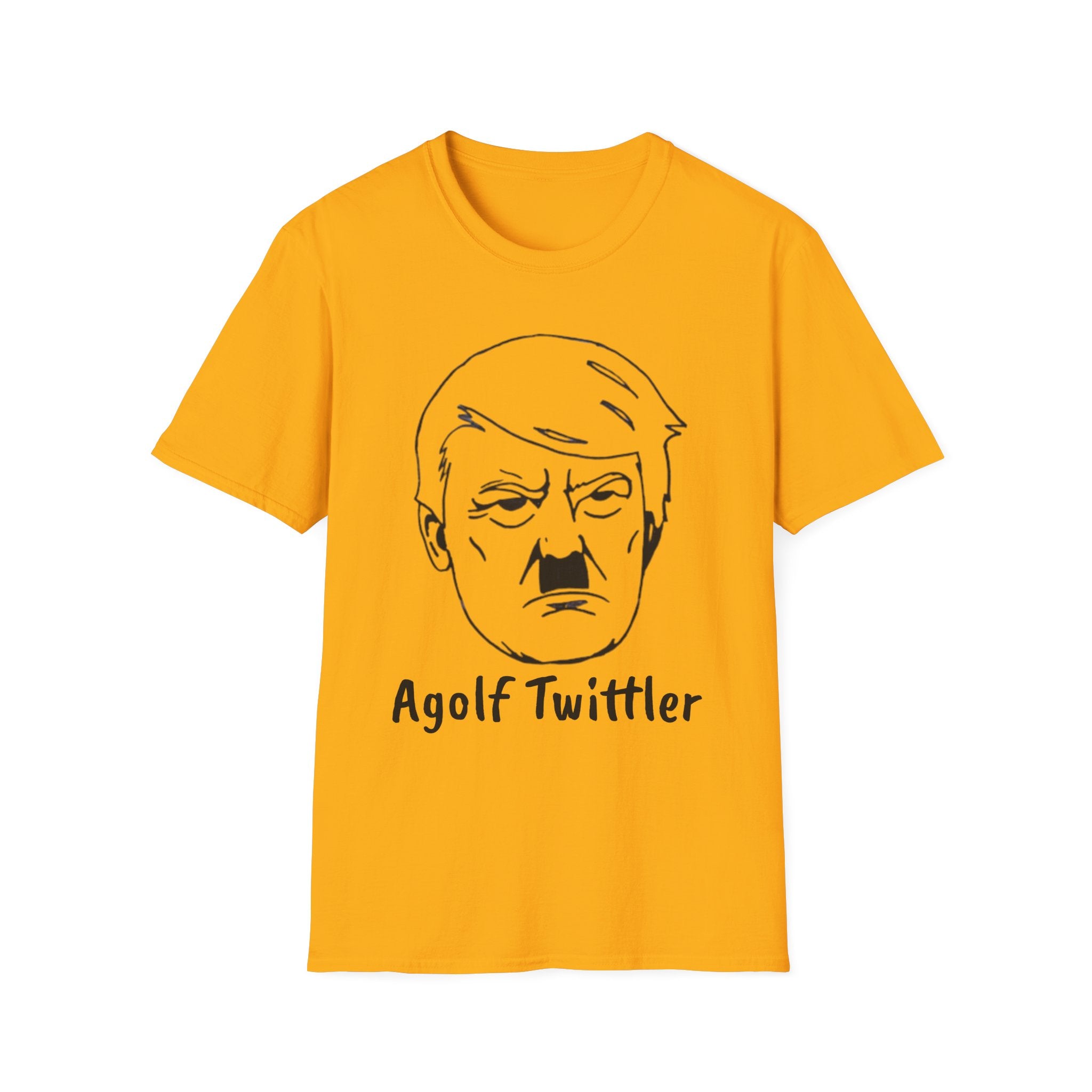 Political Satire T-Shirt — "Agolf Twittler" Caricature Tee