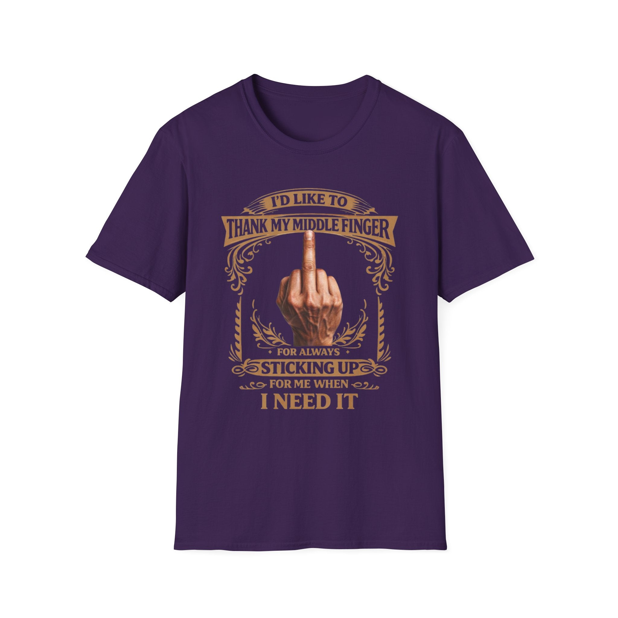 Political Protest Tee - Graphic I'd Like to Thank My Finger T-Shirt