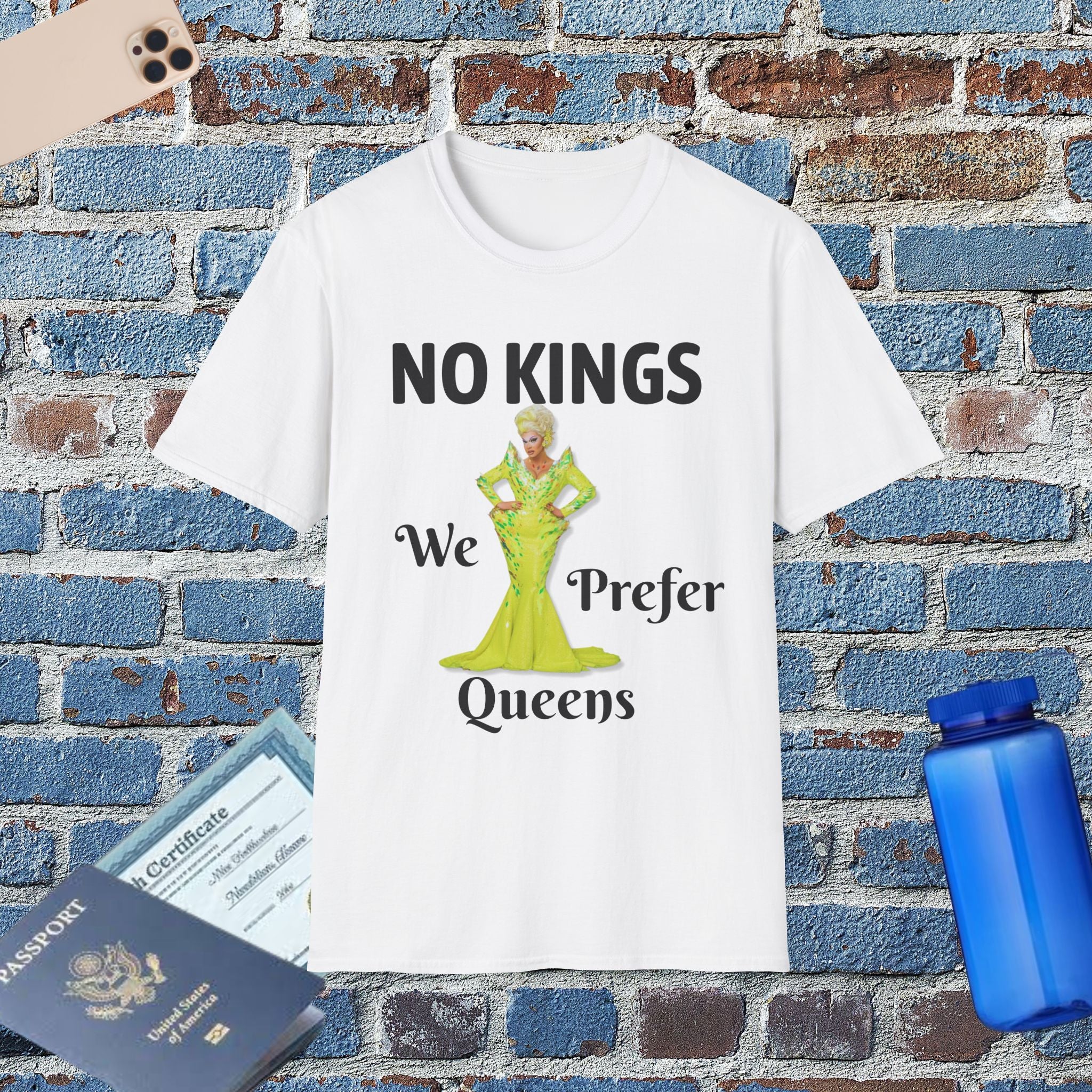 No Kings — "We Prefer Queens" Graphic T-Shirt