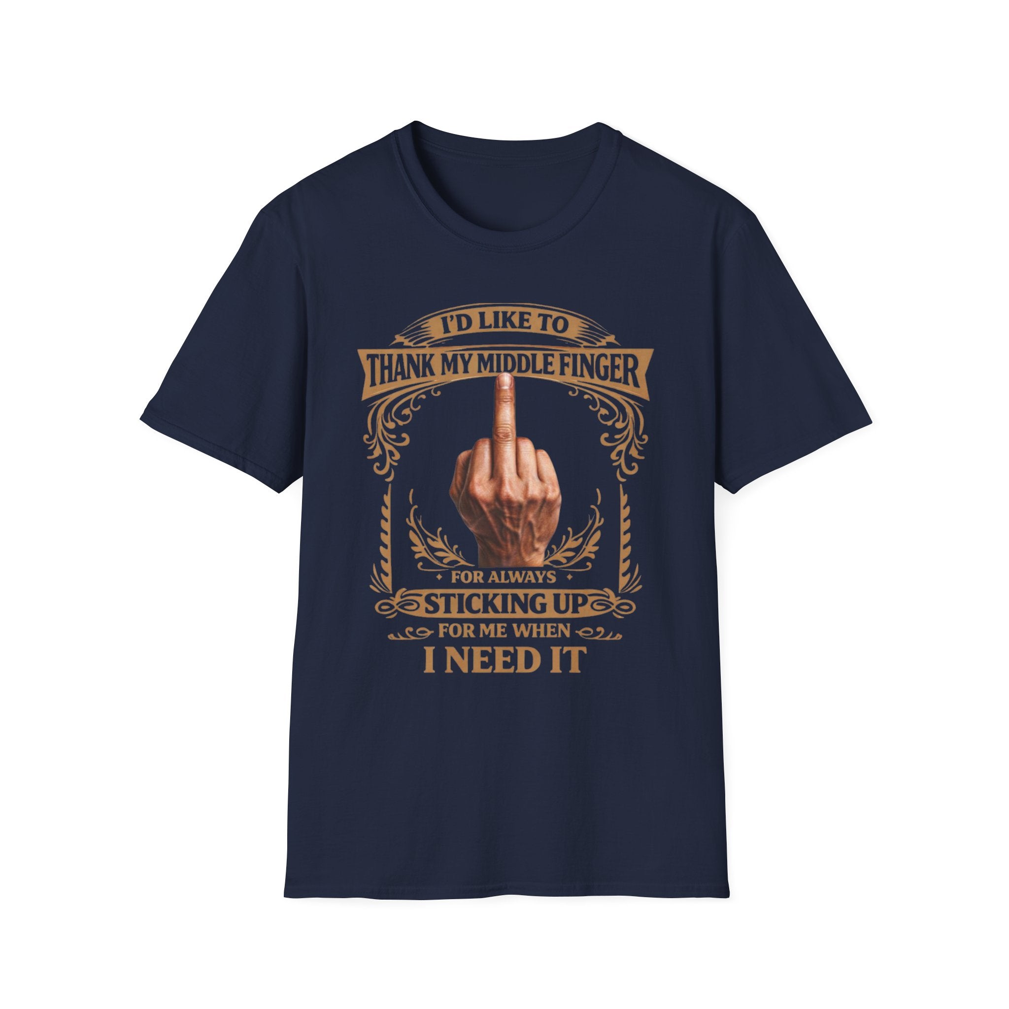 Political Protest Tee - Graphic I'd Like to Thank My Finger T-Shirt