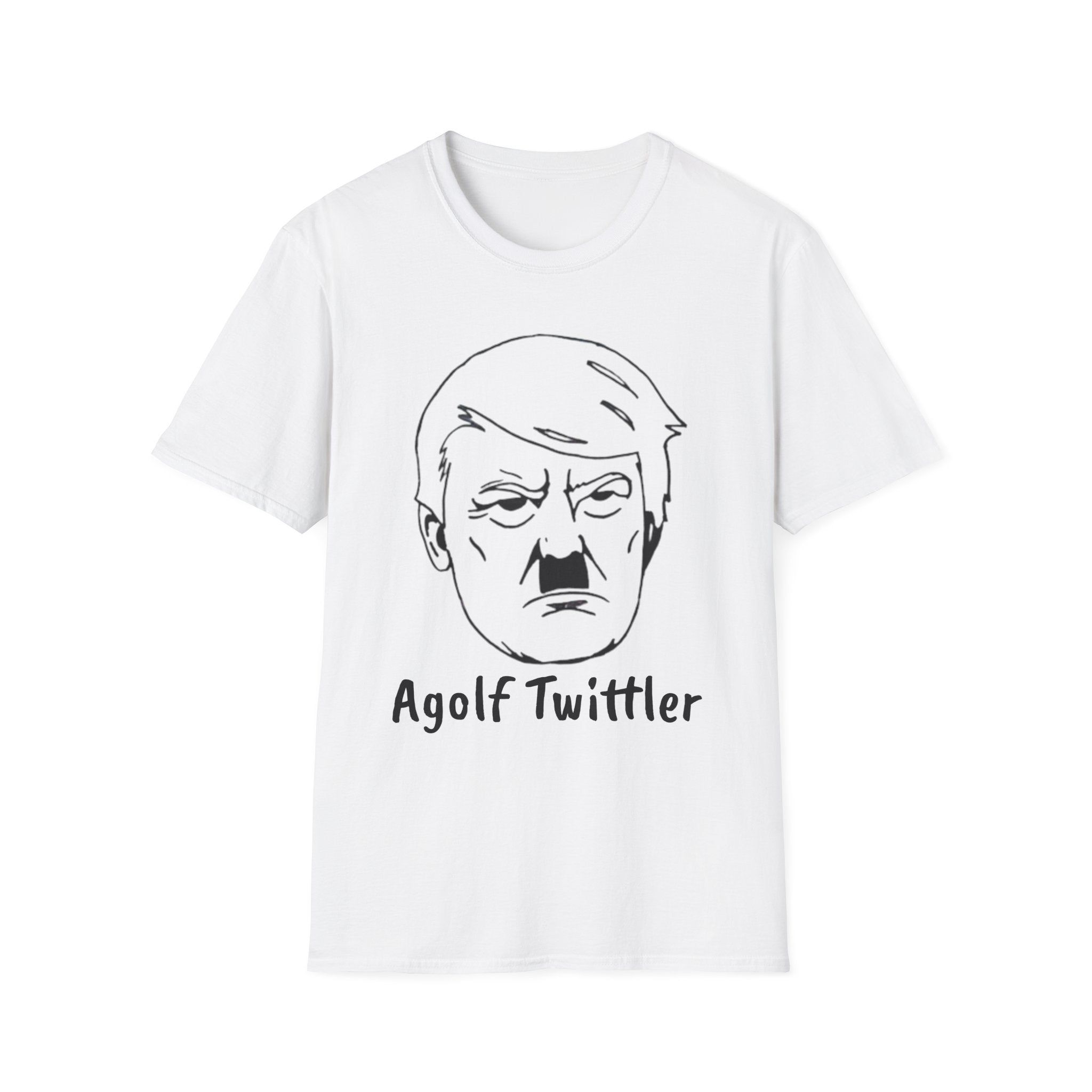 Political Satire T-Shirt — "Agolf Twittler" Caricature Tee