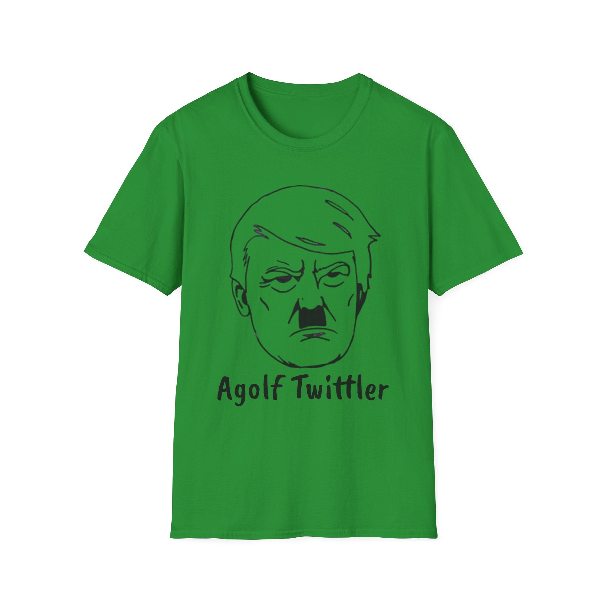 Political Satire T-Shirt — "Agolf Twittler" Caricature Tee