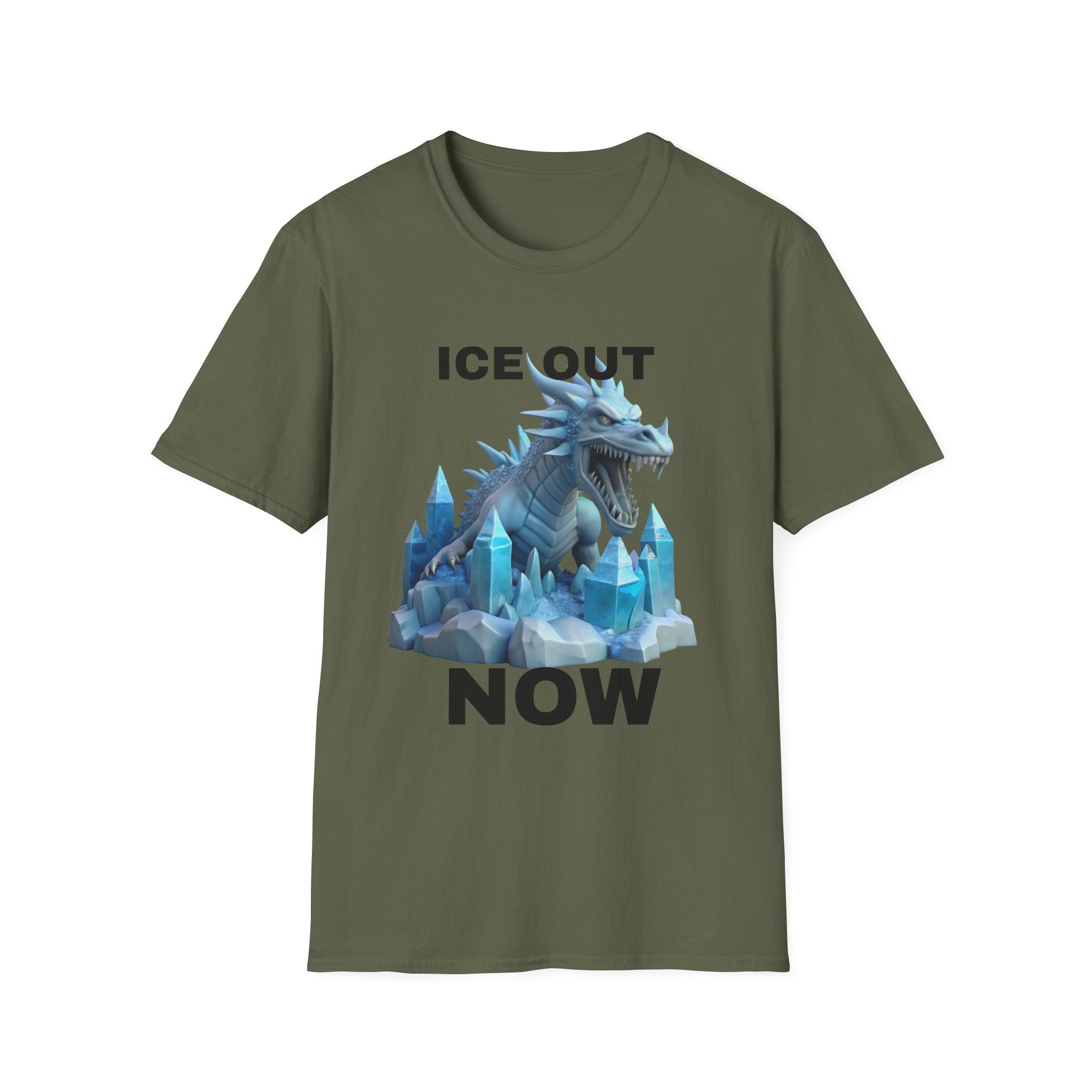 Ice Out Now T-Shirt — Icy Dragon Graphic Tee