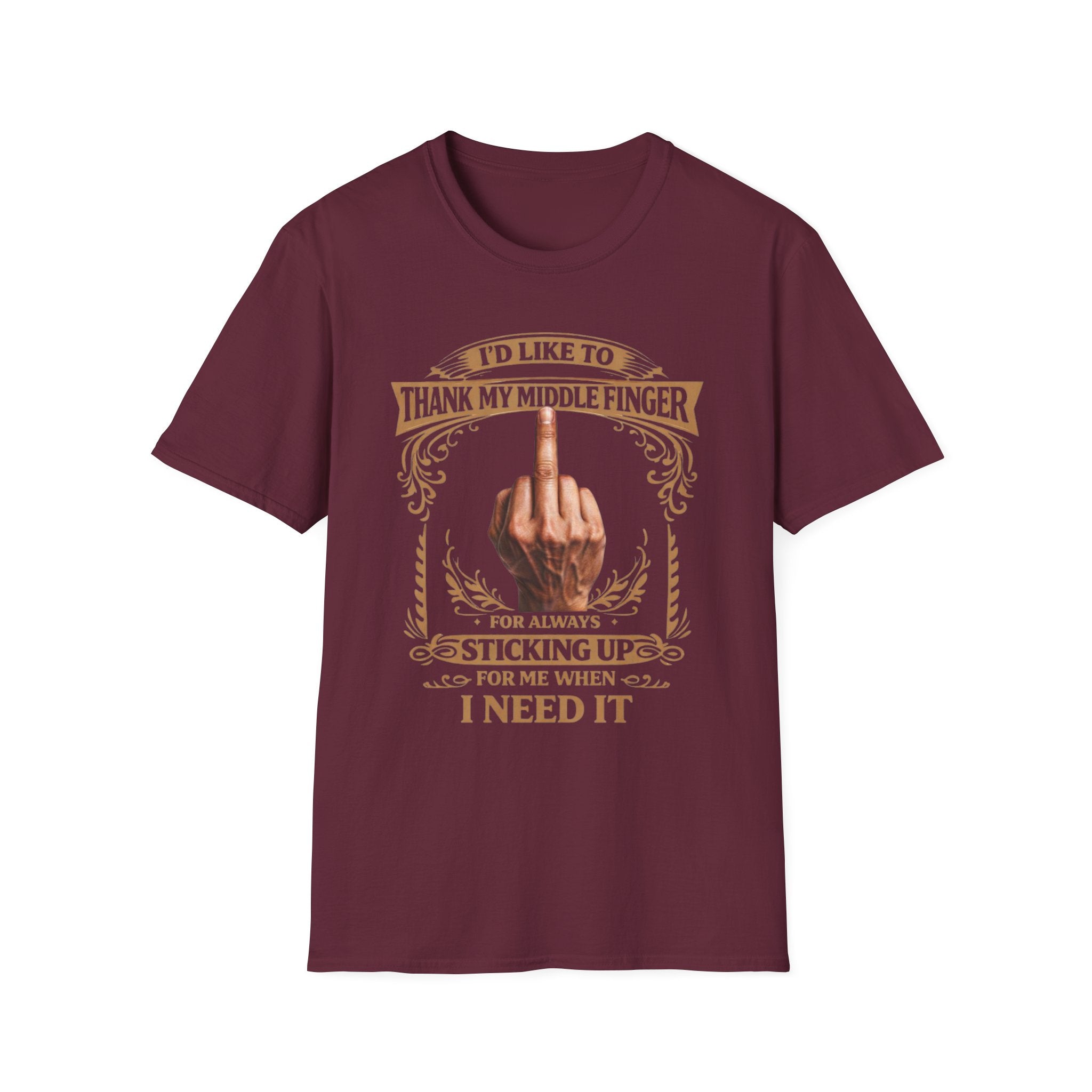 Political Protest Tee - Graphic I'd Like to Thank My Finger T-Shirt
