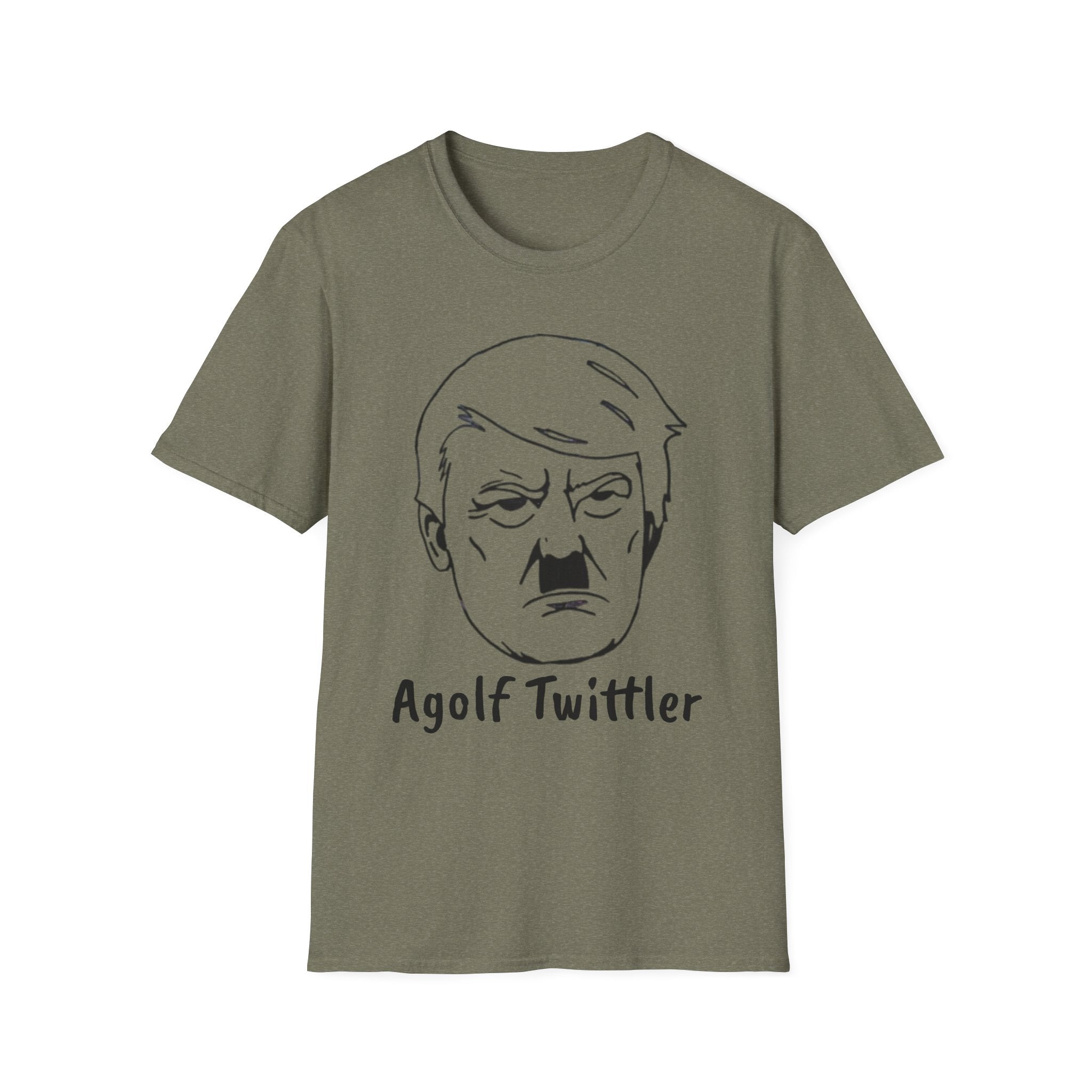 Political Satire T-Shirt — "Agolf Twittler" Caricature Tee