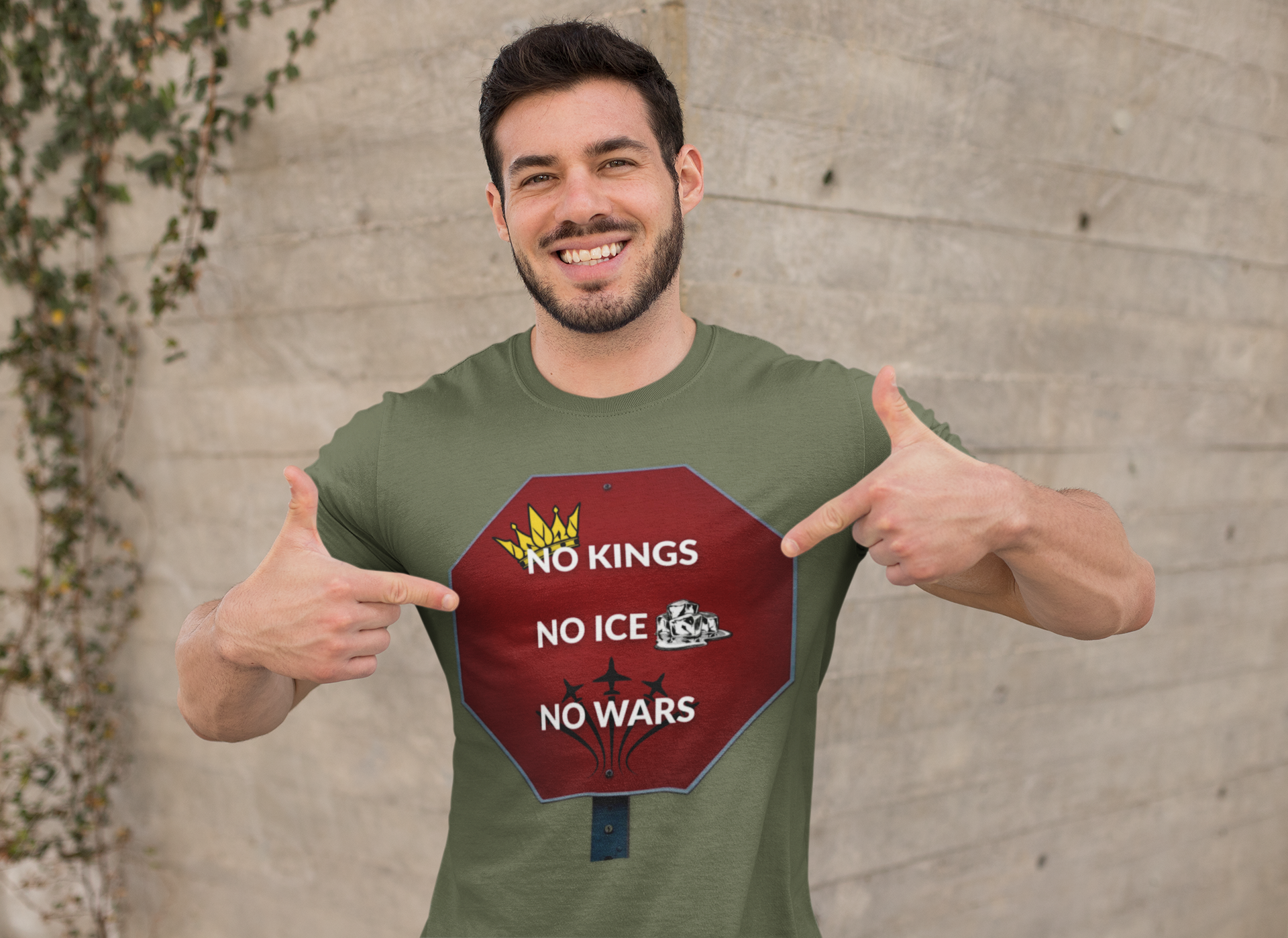 No Kings No ICE No Wars Protest T-Shirt - Political Activist Tee