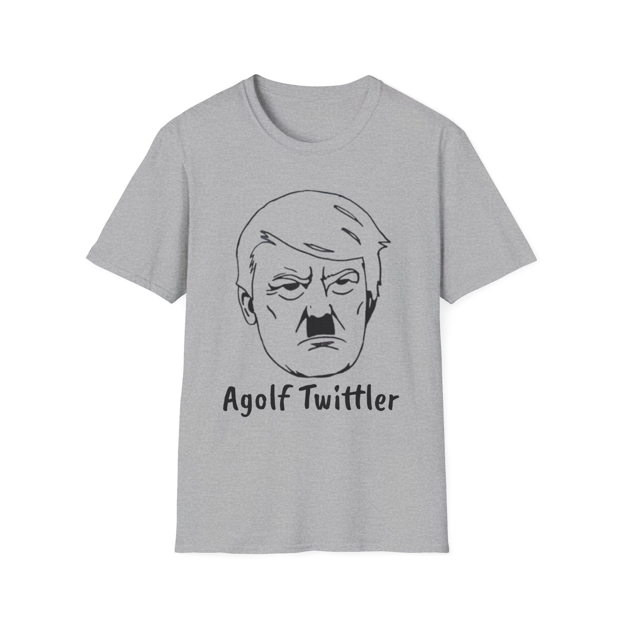 Political Satire T-Shirt — "Agolf Twittler" Caricature Tee